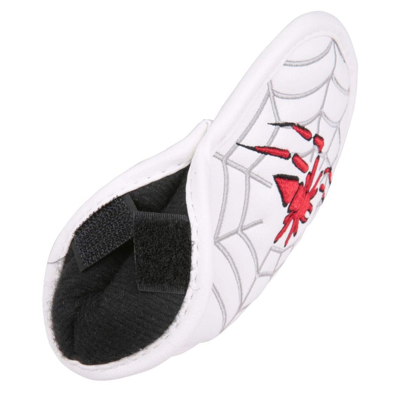 Golf Builder 9pcs/Set Spider Embroidery White Golf Iron Club Head Covers 4-9,Pw,Sw,Aw Fits Right Hand - Image 4